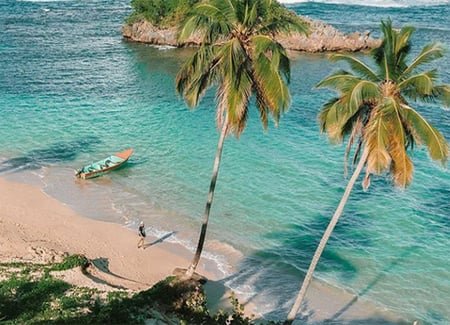 Playa Ermitano Beach Tours from the town of Samana Dominican Republic